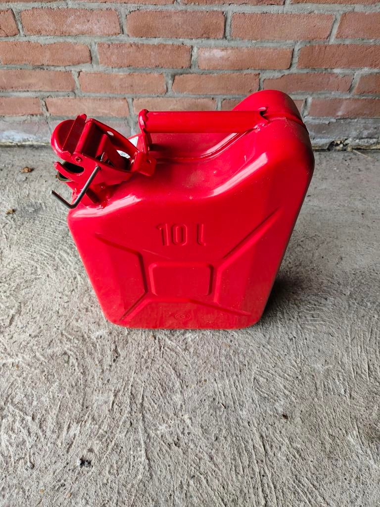 Rode jerrycan 10 liter - Ideaal voor brandstof, Ophalen