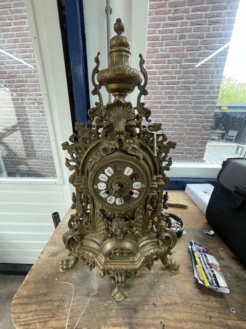 klok,, Ophalen, Brons