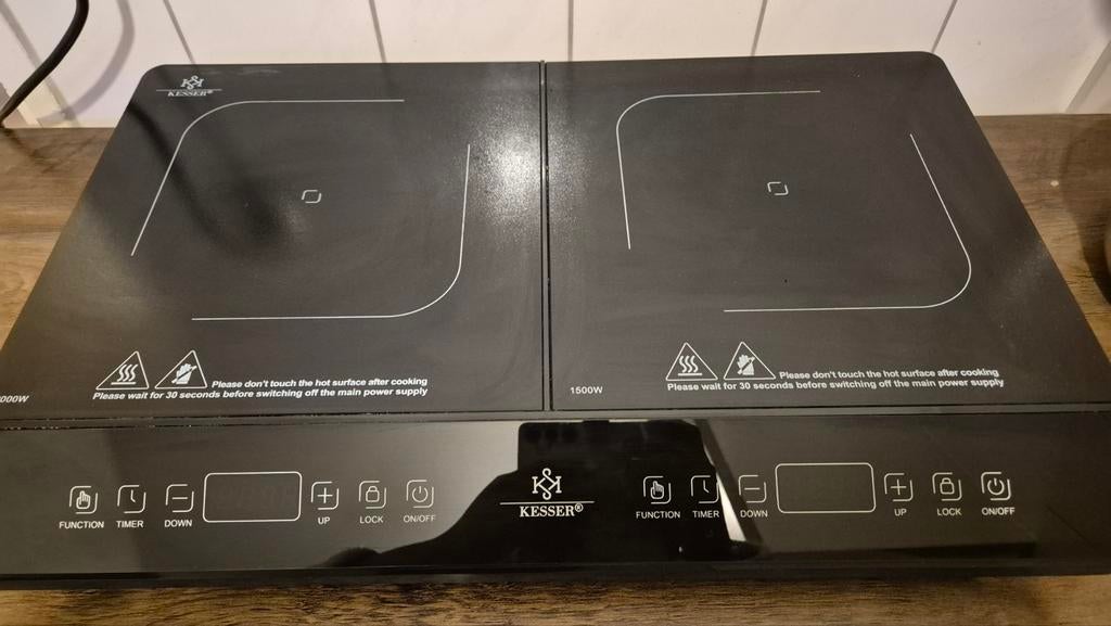 Kesser inductie kookplaat, Ophalen, 4 kookzones, Zo goed als nieuw, Inbouw