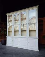 Hoge franse vitrinekast | Oude buffetkast #2541, Niet ingevuld, Met plank(en), 200 cm of meer, Niet ingevuld