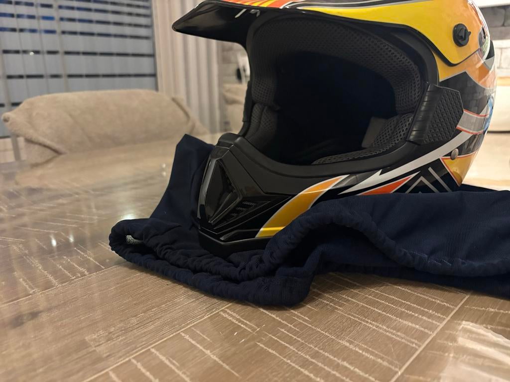 Crosshelm voor crossmotor of scooter, Ophalen, Tweedehands, M, Offroadhelm