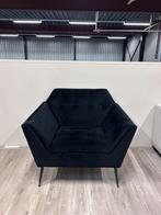 Dutchbone Kate Lounge Chair velvet zwart, Ophalen, Gebruikt, Kate, Minder dan 75 cm