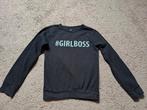 Trui # girl boss maat 146/152, Ophalen of Verzenden, Zo goed als nieuw, Meisje, Trui of Vest