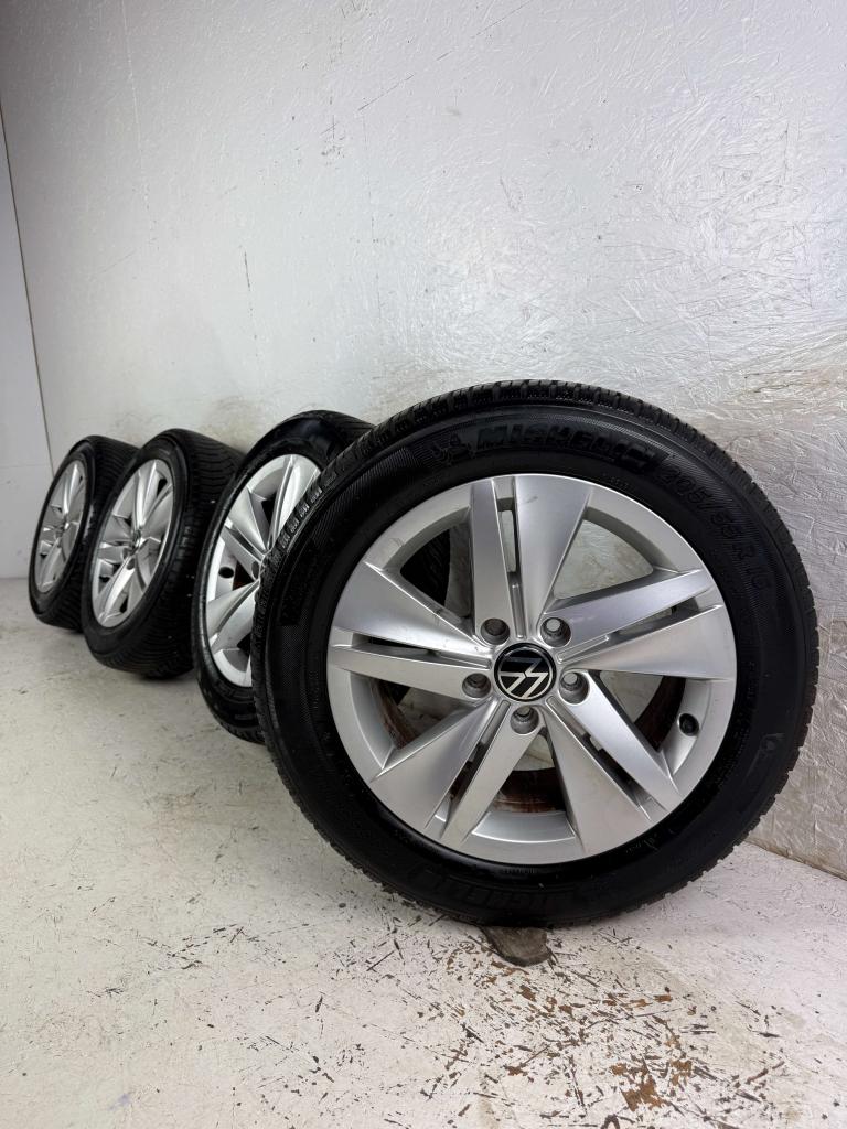 Originele Volkswagen Golf Caddy velgen 16" 5x112 Norfolk, Niet ingevuld, Gebruikt, 16 inch, Banden en Velgen