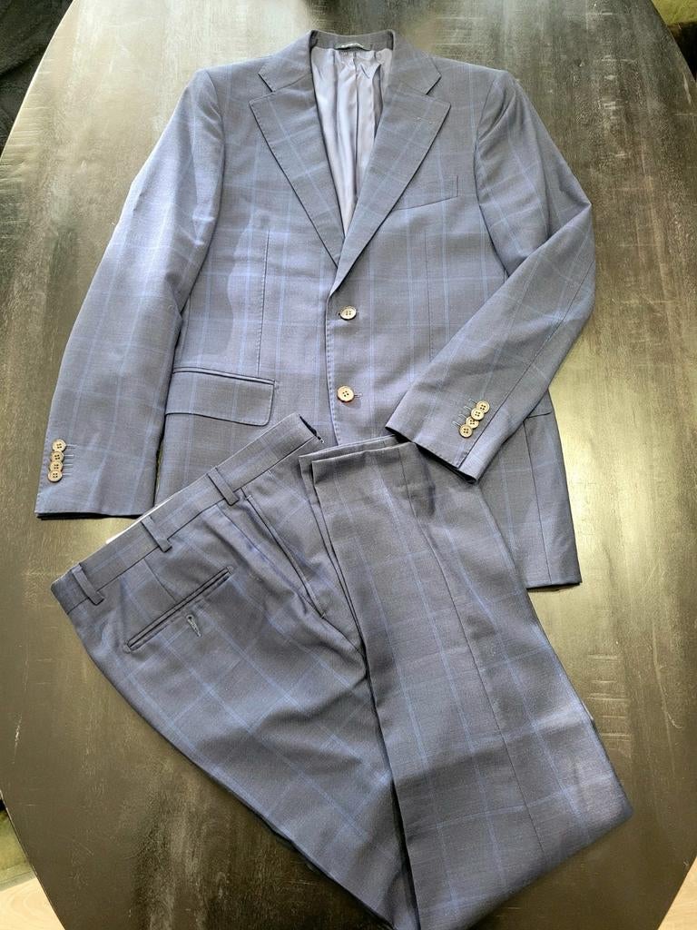 Suitsupply pak, Kleding | Heren, Ophalen of Verzenden, Zo goed als nieuw, Maat 48/50 (M), Blauw