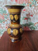 Plateel vaas Flora Gouda Holland, handwerk Madrid, 20 cm, Ophalen of Verzenden