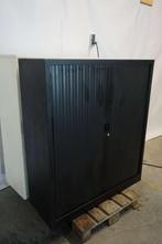 Zwarte archiefkast roldeurkast kantoorkast opbergkast, Gebruikt, 100 tot 150 cm, 100 tot 150 cm, Niet ingevuld