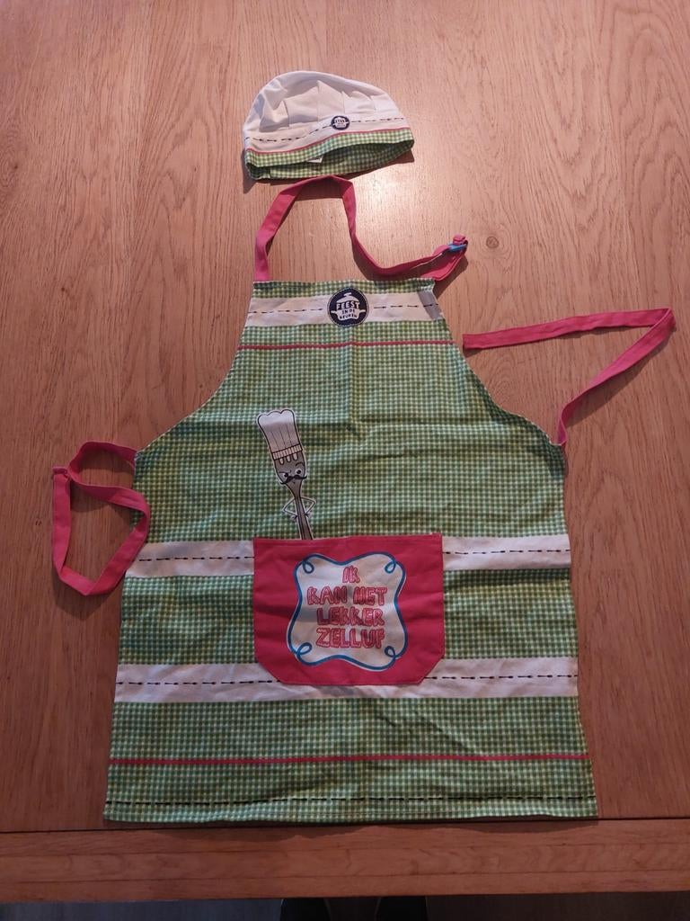 Kinderschort met koksmuts, Ophalen, Zo goed als nieuw, Jongen of Meisje
