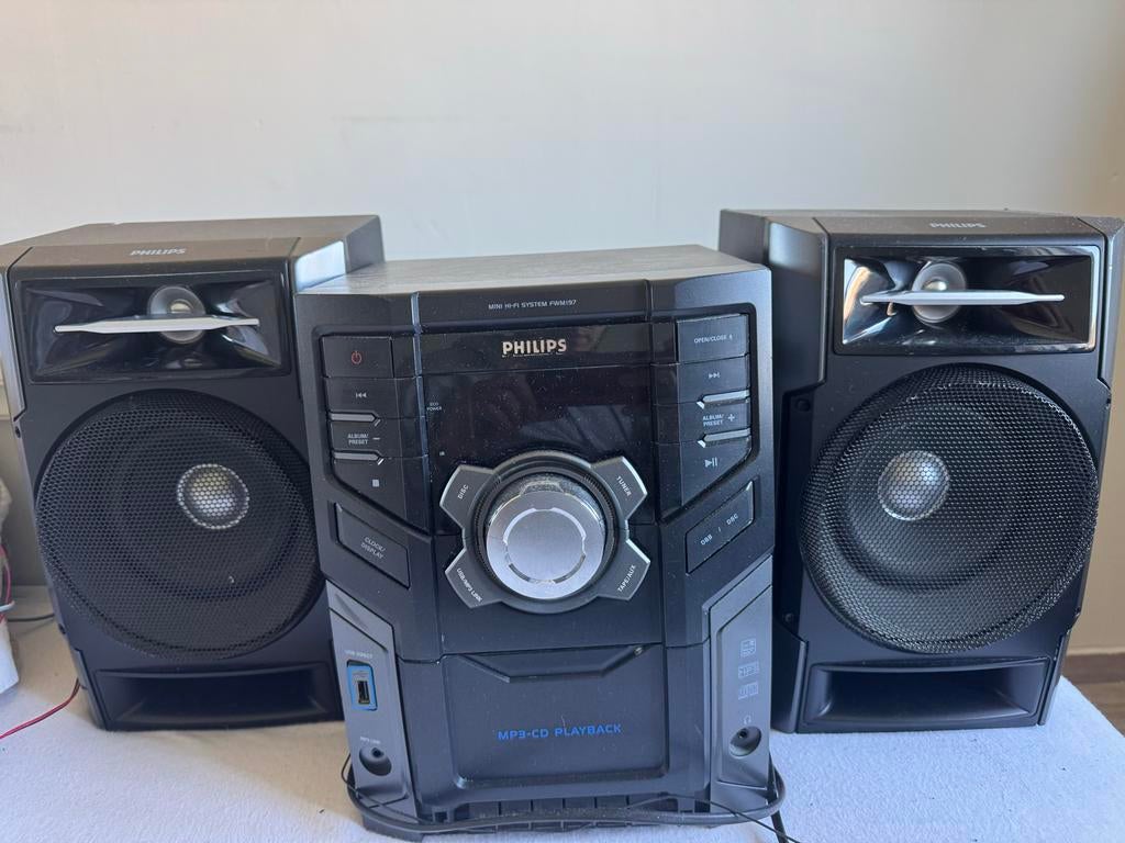 Philips Mini Hi-Fi Systeem FWM197/12 - MP3-CD Playback, Philips, Gebruikt, Ophalen of Verzenden, Microset