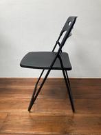 2x Ikea klapstoelen Nisse zwart, Twee, Zwart, Klapstoel, Ophalen of Verzenden