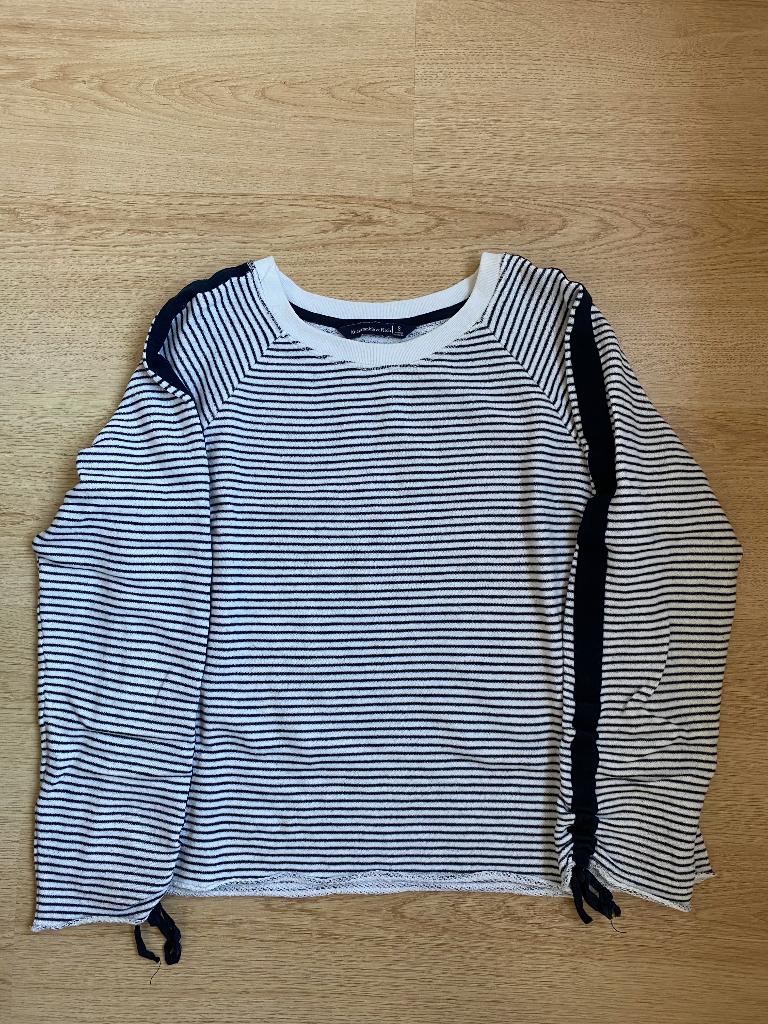Abercrombie & Fitch, blauw/wit gestreepte trui, maat S, Blauw, Ophalen of Verzenden, Zo goed als nieuw, Maat 36 (S)