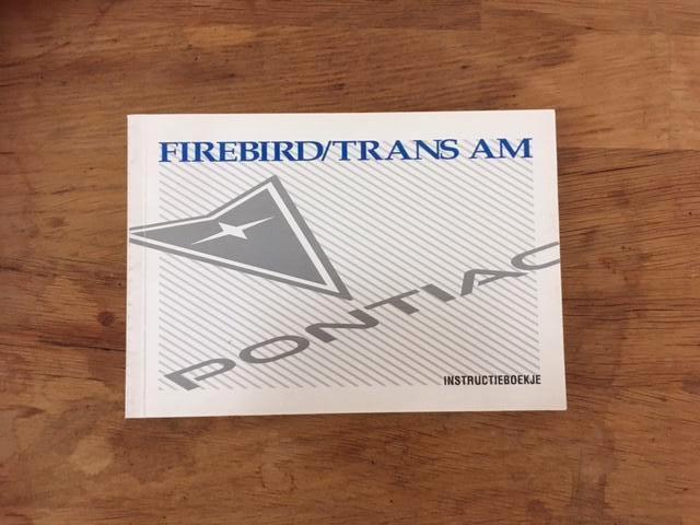 Handleiding/Instructieboekje  Pontiac/Firebird/Trans Am   NL, Ophalen of Verzenden
