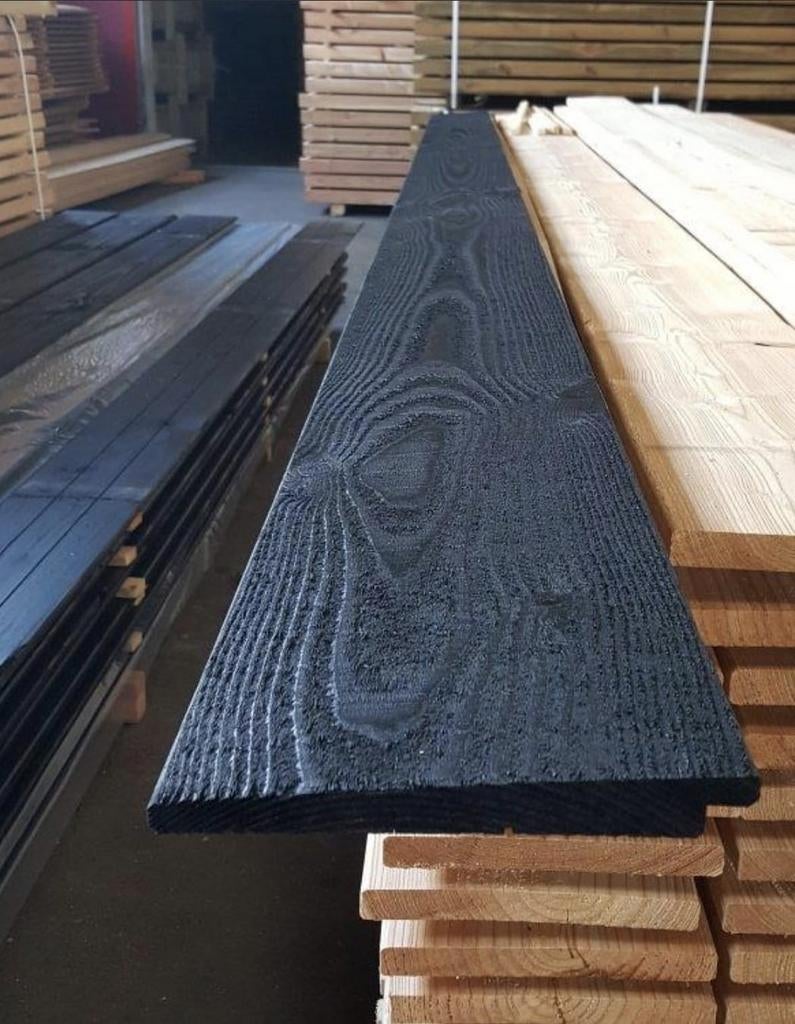 Douglas Zweeds rabat/potdeksel, 2x zwart gespoten, NU ACTIE, Ophalen, Nieuw, Hout