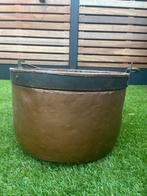 Koperen ketel met hengsel, Tuin en Terras, Bloembakken en Plantenbakken, Ophalen, Gebruikt, Minder dan 30 cm, Minder dan 60 cm