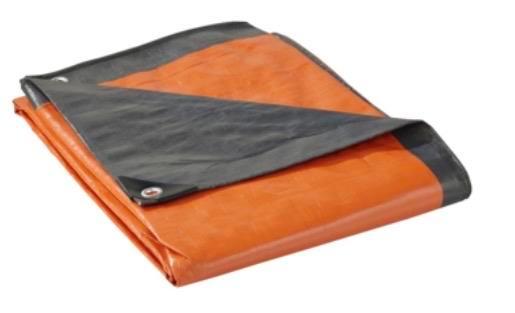 Dekkleed met ogen oranje grijs 2x3 meter 3 stuks, Tuin en Terras, Overige Tuin en Terras, Zo goed als nieuw, Ophalen of Verzenden