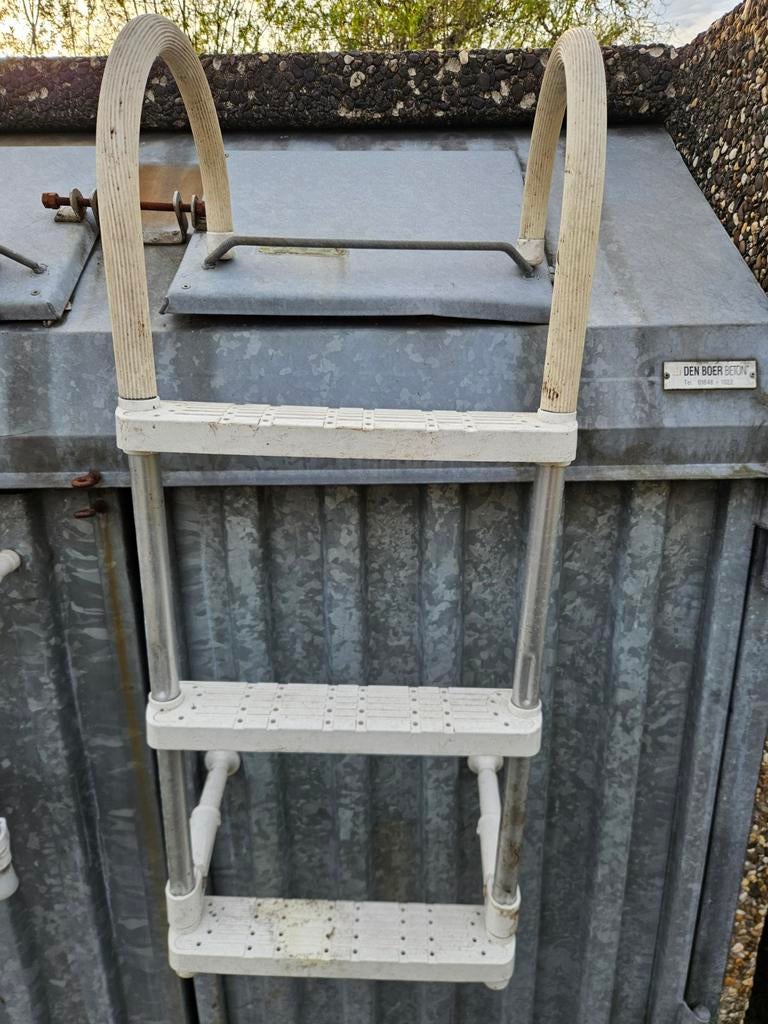 Kunststof/aluminium zwemtrap voor de boot, Ophalen, Gebruikt, Overige typen