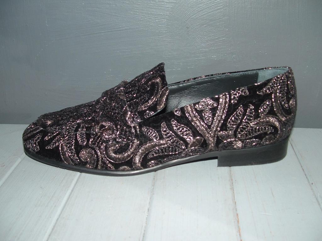 Evaluna barok instappers loafers schoenen mt 38 zilvergaren!, Kleding | Dames, Schoenen, Ophalen of Verzenden, Zo goed als nieuw