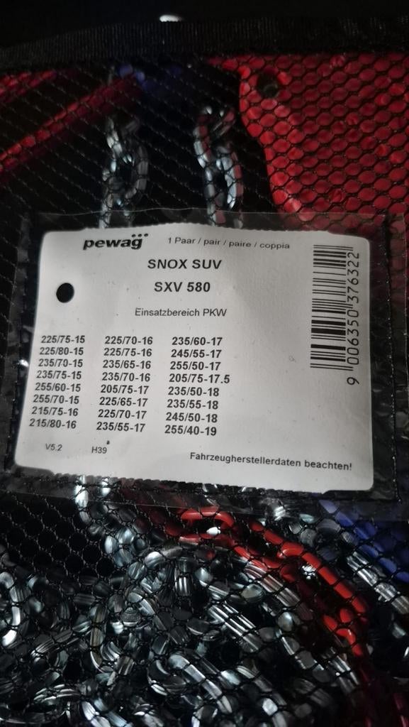 Gloednieuwe Pewag SNOX SUV sneeuwkettingen - Hyundai Tucson, Auto diversen, Sneeuwkettingen, Ophalen of Verzenden