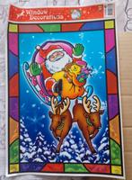 Partij Kerst raamdecoratie stickers ca 20 x 27 cm, Ophalen, Nieuw
