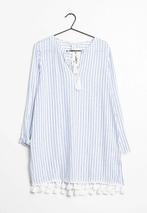 RACHEL ZOË ZOE Blue & White Striped Linnen tuniek maat L, Kleding | Dames, Overige kleuren, RACHEL ZOË, Maat 42/44 (L), Ophalen of Verzenden