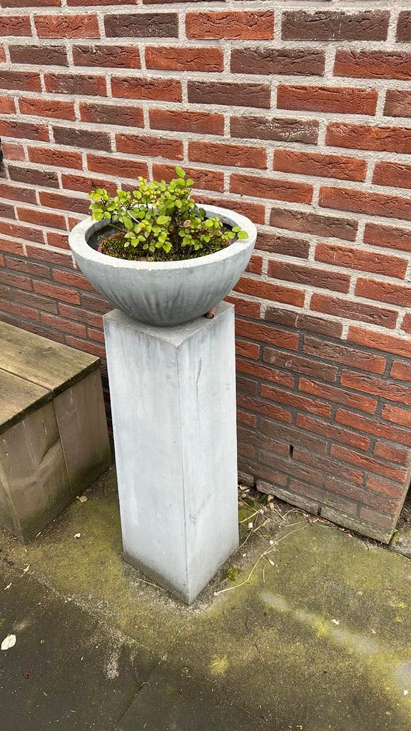 2 plantenbakken incl pilaren, Tuin en Terras, Ophalen, Zo goed als nieuw, Rond