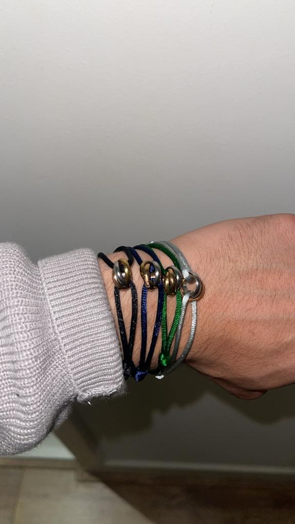 Cartier trinity armbanden, Ophalen of Verzenden, Zo goed als nieuw, Overige kleuren, Elastiek