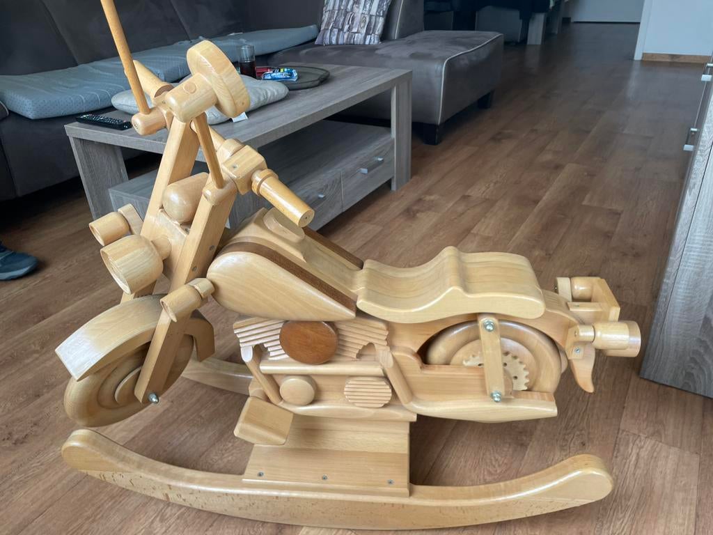Handgemaakte houten harley davidson, Kinderen en Baby's, Ophalen, Nieuw