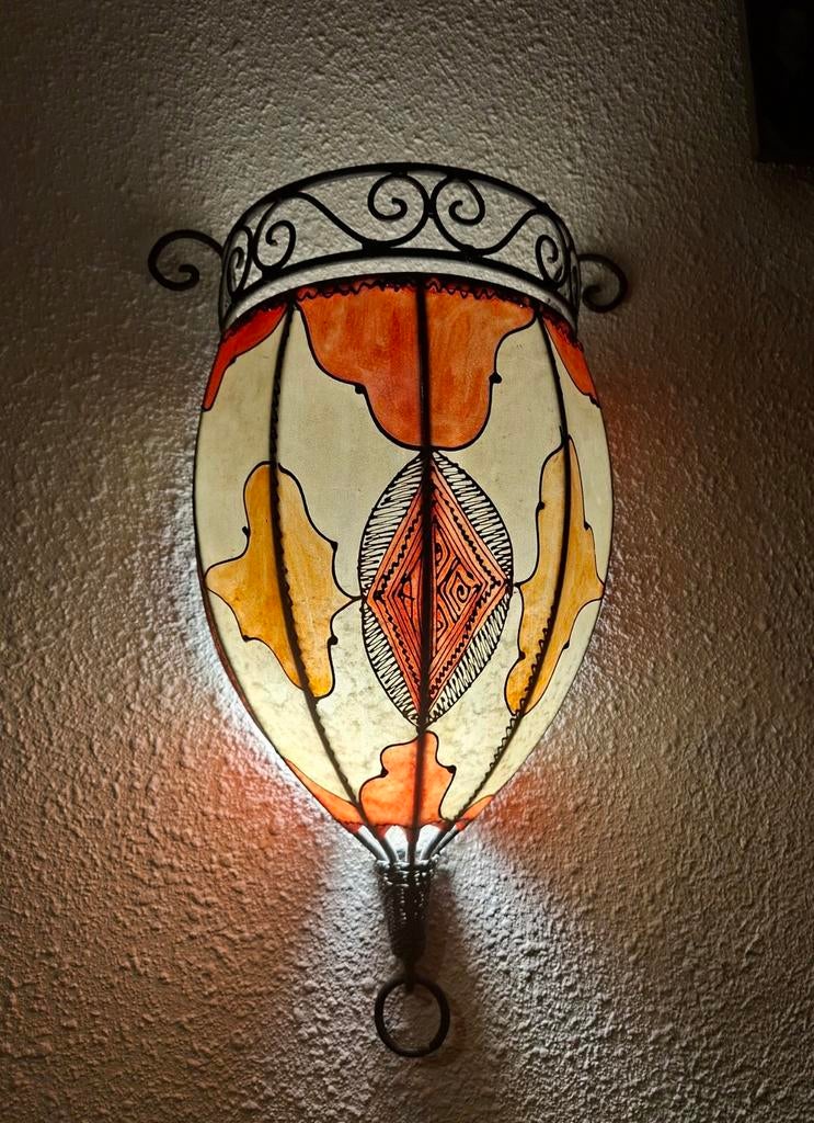 Oosterse wandlamp handgemaakt., Huis en Inrichting, Ophalen