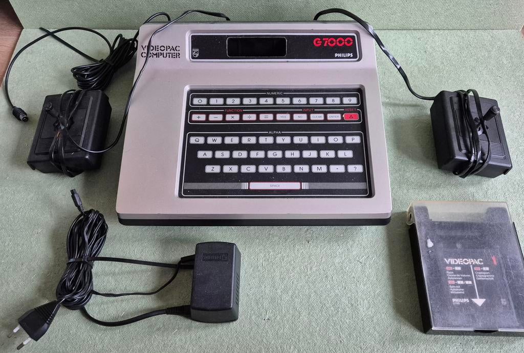 Philips Videopac G7000 versie 21 met Videopac 1, Ophalen of Verzenden, Gebruikt