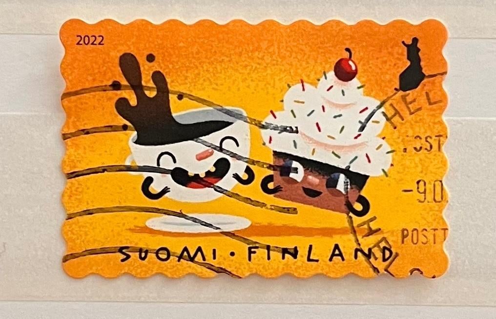 Postzegel Finland 2022 Gefeliciteerd, Verzenden, Finland, Gestempeld
