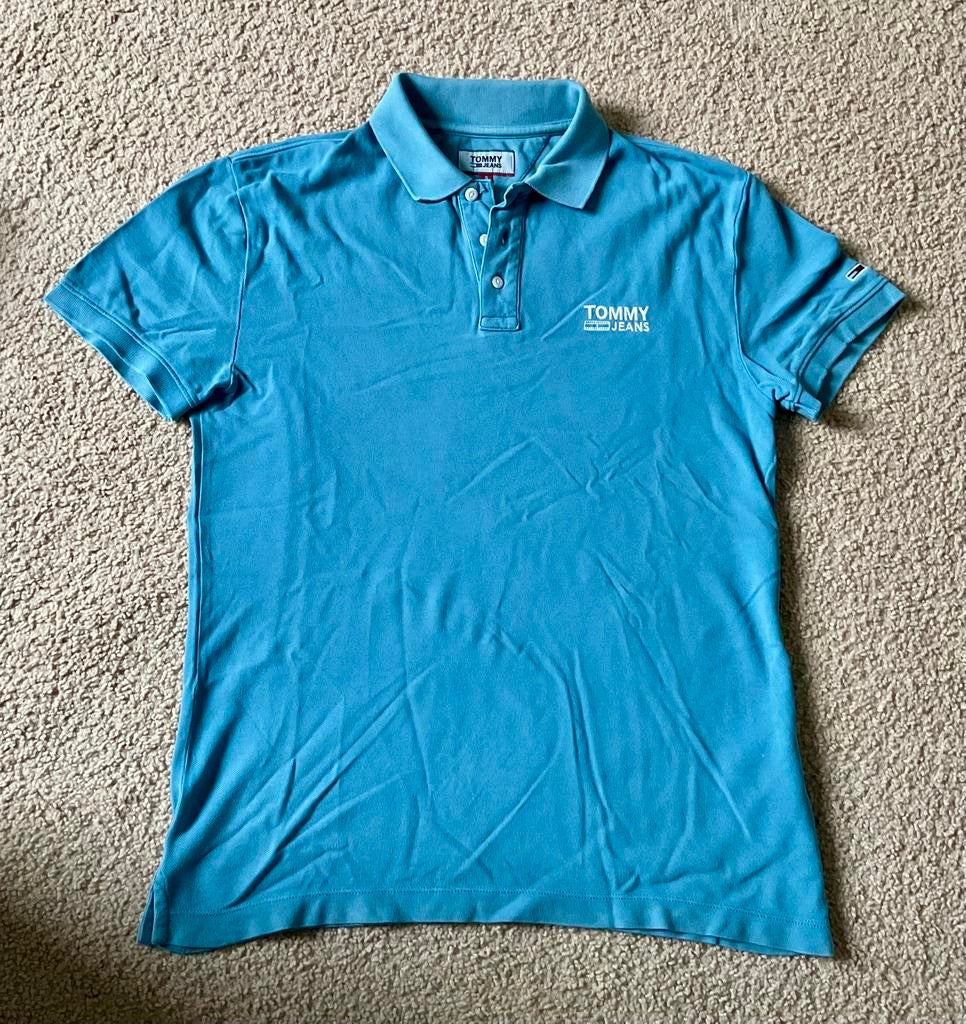 2 Tommy Hilfiger polo shirts maat M, in prijs verlaagd, Ophalen of Verzenden, Zo goed als nieuw, Maat 48/50 (M), Blauw