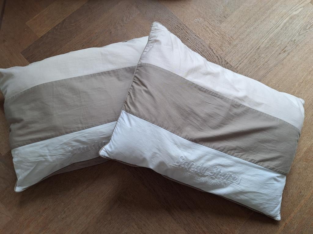 Riviera Maison Sandy Shores Kussens - Set van 2, Ophalen of Verzenden, Zo goed als nieuw, Rechthoekig