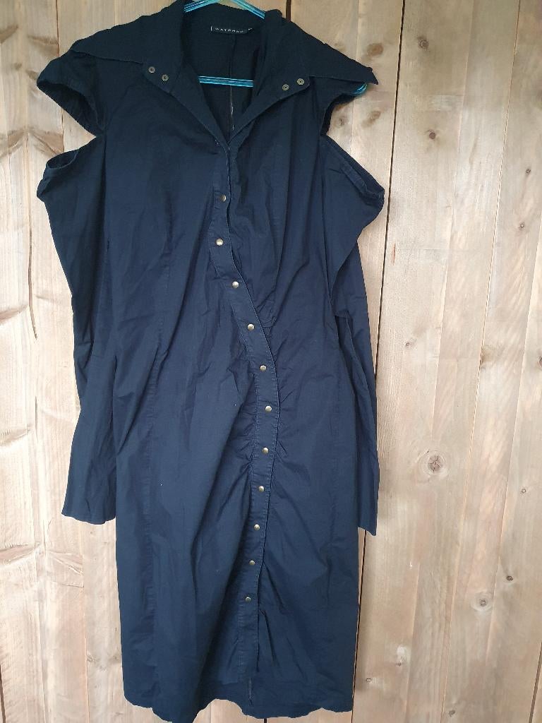 Zwarte gothic jurk van Watcher maat XL, Zwart, Maat 46/48 (XL) of groter, Ophalen of Verzenden, Gedragen