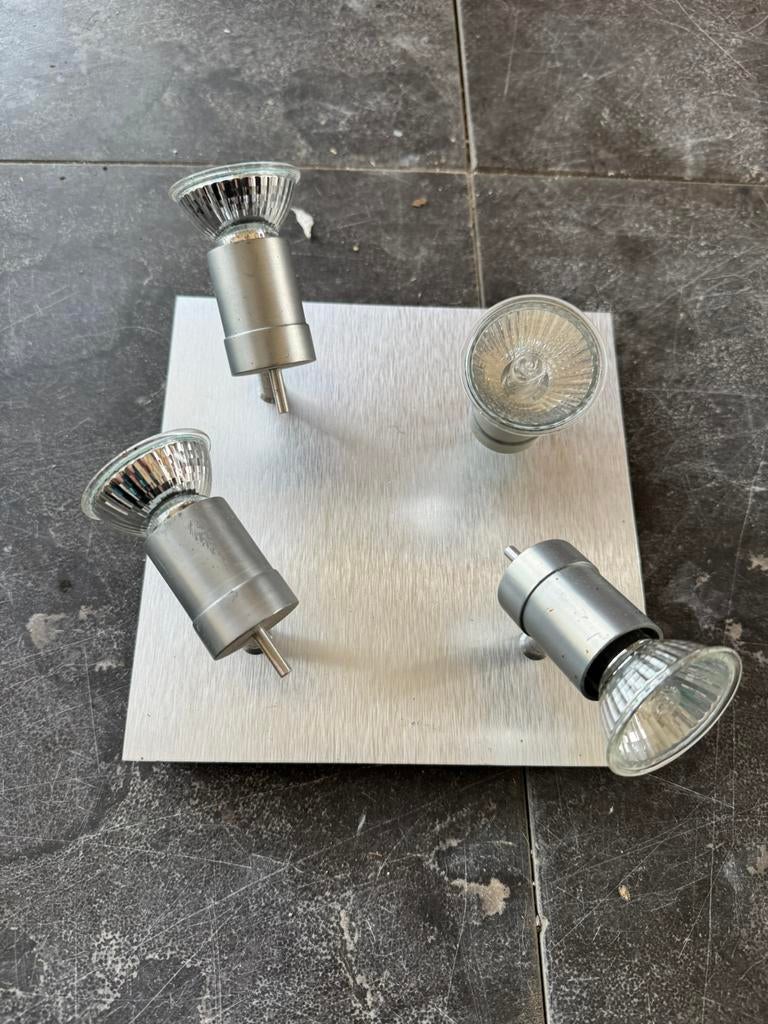 Plafon lamp, Ophalen of Verzenden, Gebruikt, Metaal of Aluminium