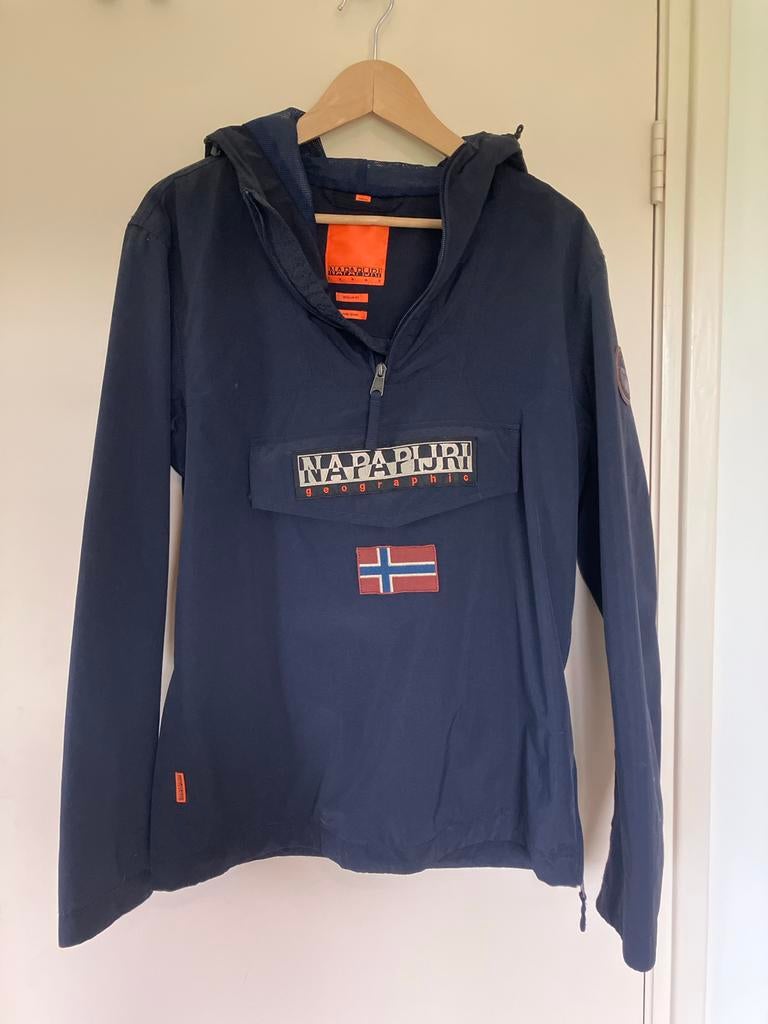 *NIEUW* Napapijri zomerjas windbreaker mt M, Kleding | Heren, Jassen | Zomer, Ophalen of Verzenden, Nieuw, Maat 48/50 (M), Blauw