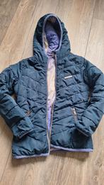 Vingino winter jas reversible blauw paars 128, Meisje, Ophalen of Verzenden, Zo goed als nieuw, Vingino