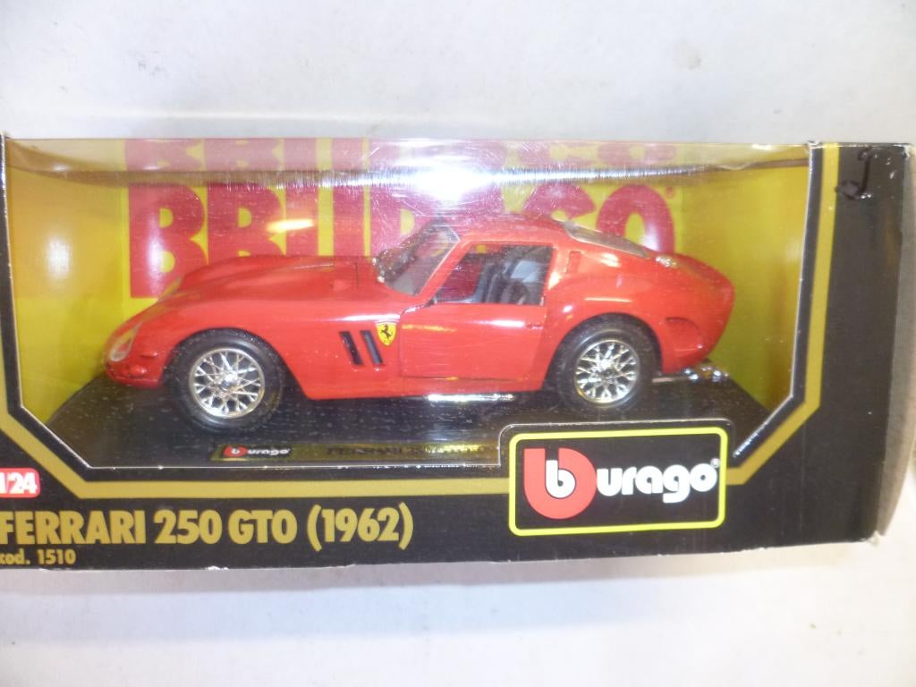 Bburago 1510 Ferrari 250 GTO 1962 nieuw in doos 1:24 auto, Ophalen of Verzenden, Nieuw, Auto, Bburago