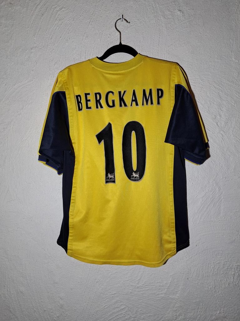 Zeldzaam Arsenal uitshirt Sega Bergkamp geel origineel, Shirt, Ophalen of Verzenden, Zo goed als nieuw, Nike