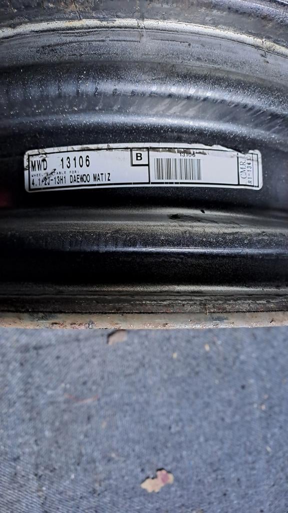 Matiz velgen 13", Auto-onderdelen, Banden en Velgen, Gebruikt, 135 mm, Zomerbanden, Ophalen