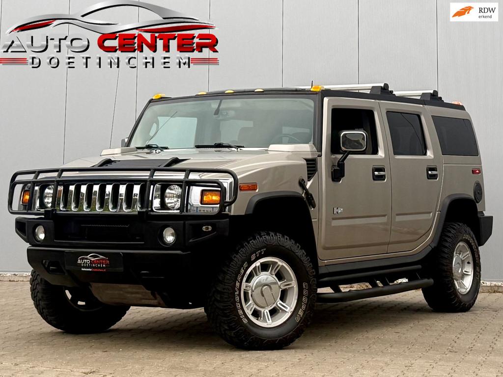 Hummer H2 6.0 V8 StoelV Leder Schuifdak NLAuto, Automaat, Stoelverwarming, 318 pk, Gebruikt