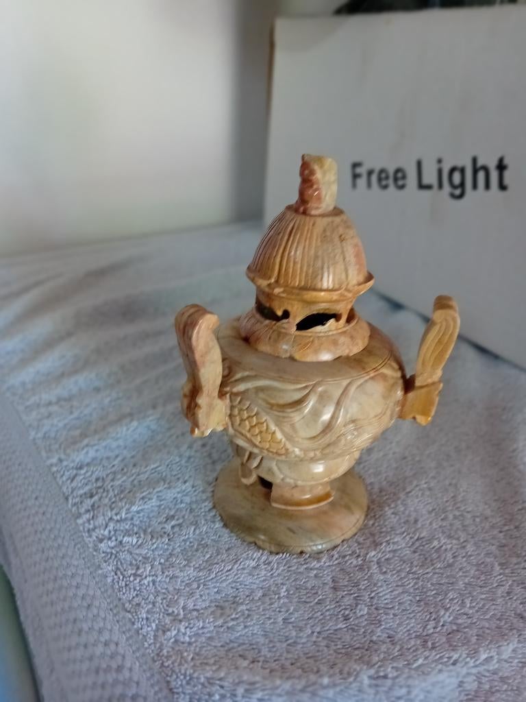 chinees stenen wierook brander, Overige materialen, Overige kleuren, Ophalen of Verzenden, Zo goed als nieuw