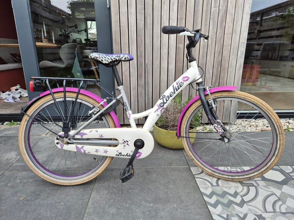 Loekie kinderfiets 22 inch - Gebruikt en gebruiksklaar, Fietsen en Brommers, Ophalen, Loekie