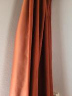 Vier stuks oranje  gordijnen, Huis en Inrichting, Ophalen of Verzenden