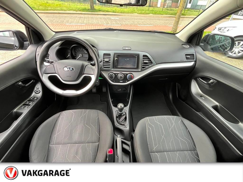 Kia Picanto 1.0 CVVT ISG Plus Pack rijklaar !, Auto's, Euro 5, Stof, Gebruikt, Zwart