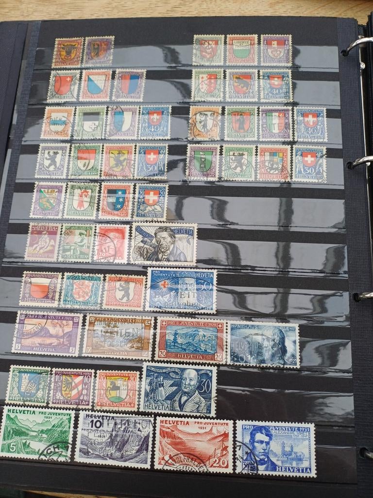 Zwitserland pro juventute 1918-1950 compl. Gest. mi. 815 eur, Postzegels en Munten, Postzegels | Volle albums en Verzamelingen