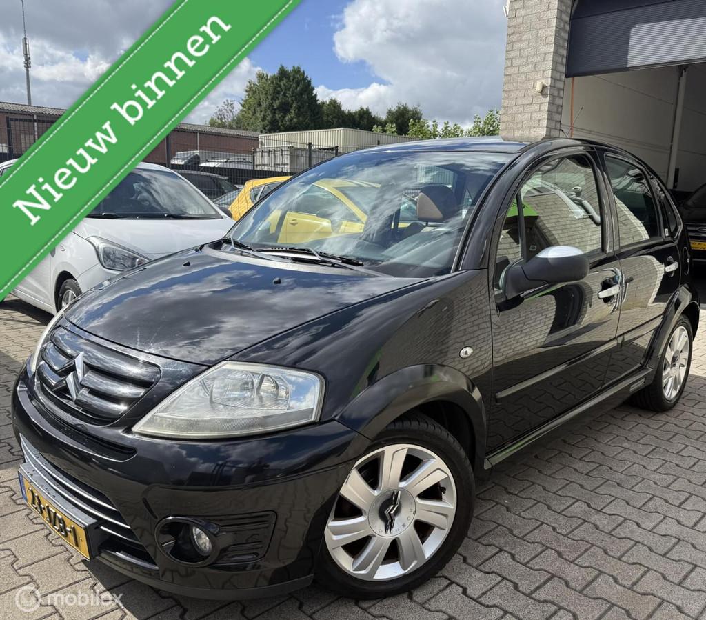 Citroen C3 1.6i-16V Exclusive / Leer / 157.000KM / N.A.P, Auto's, Voorwielaandrijving, 1072 kg, Zwart, Bedrijf