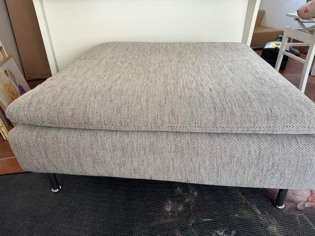 Soderhamn poef voetenbank viarp, Ophalen, Zo goed als nieuw, Rond, Minder dan 50 cm