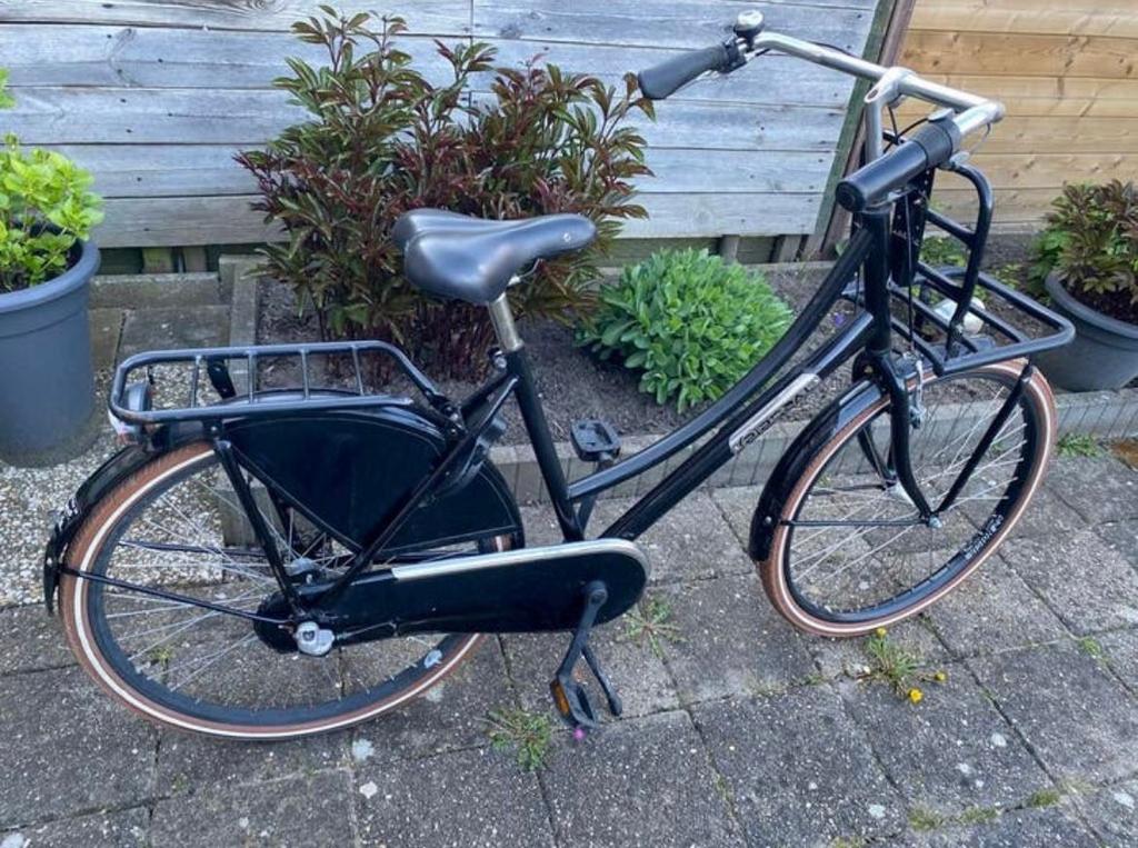 Popal Daily Dutch Basic Damesfiets - Zwart, Fietsen en Brommers, Fietsen | Dames | Damesfietsen, Overige merken, Terugtraprem