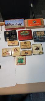 lot oude blikken sigaren dozen (18iv282/14), Verzamelen, Ophalen of Verzenden, Gebruikt, Tabaksdoos of Verpakking