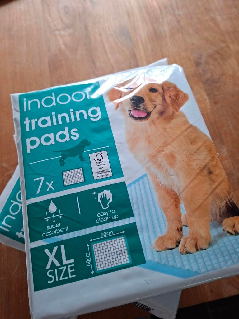 3 nieuwe  pakken trainingspads XL, Dieren en Toebehoren, Ophalen